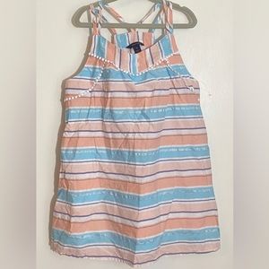 Nautica Girls 10 Cotton Summer Dress Stripes